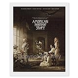 American Horror Story Poster DIY 5D Runde Diamant Malerei Kits Vollbohrer Kunst Perfekt für Erwachsene oder Kinder Kunsthandwerk für Home Wall Decor Geschenk 16'x20'