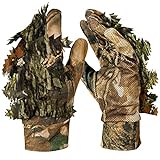 GUGULUZA 3D Camouflage Handschuhe Jagdhandschuhe Tarnhandschuhe Tarnung