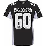 Majestic NFL Mesh Polyester Jersey Shirt - Oakland Raiders M Black