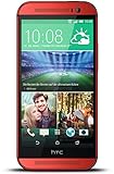HTC One M8 Smartphone (12,7 cm (5 Zoll) Touchscreen, Quad-Core, 2GB RAM, 5 Megapixel Kamera, 16GB interner Speicher, Android v4.4) rot