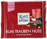 Ritter Sport Rum- Trauben-Nuss, 6er Pack (6 x 100 g)