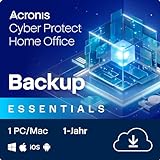 Acronis Cyber Protect Home Office 2023 | Essentials | 1 PC/Mac | 1 Jahr | Windows/Mac/Android/iOS | nur Backup | Aktivierungscode per Email