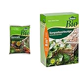 Dehner Bio Hornmehl, für Balkon- und Gartenpflanzen, 5 kg, für ca. 50 qm & Bio Kompostbeschleuniger, 5 kg, für ca. 8 cbm Grüngut