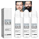 ScalpRevive Min_oxidil Wachstumsrolle, für Haarwachstum, 18 ml Haaransatzpflege, starkes Reparaturhaar, Minoxi Roll-on Haarkur Haarwachstumsserum Gelroller (3 Stück)