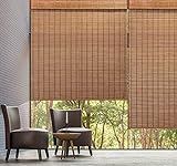Rollblind-bambus-jalousien Im Freien Bambus-farbtöne Für Terrasse 90% Schattierrate Natürliche Römische Rollenschirme Für Fenster / Tür Sonnenschirm Vorhangbalkon Dekoration A(Size:W50xH100cm/20x39in)