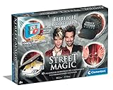 Clementoni 59049 Ehrlich Brothers Street Magic, Zauberkasten für Kinder ab 8 Jahren, magisches Equipment für 40 verblüffende Zaubertricks, inkl. 3D Erklärvideos, ideal als Geschenk