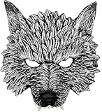 Werwolf Maske Oder Wolf Maske. Maske Terror Oder Angst Für Halloween. Zubehör Für Halloween Kostüme. Masken Für Kinder Hallow