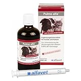 Alfavet Pulmo alfa, Saft zur Unterstützung der Atemwege von Hund und Katze, Ergänzungsfuttermittel, 100ml mit Dosierspritze