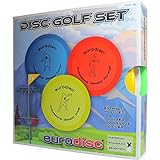 Eurodisc Disc-Golf Einsteiger Starter Set, PDGA Approved, Putter Midrange Driver Disc