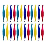 30 Stück kieferorthopädische elastische Einweg-Kunststoff-Zahnspangen für Zahnspangen, gemischte Farbe