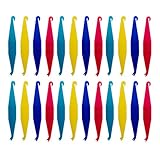 Wenplus 30 Stück elastische Gummi-Bänder für Zahnspangen, Einweg-Zahnspangen, Kunststoff, kiefergerechte, elastische Platzierer, Mischfarb