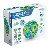 Geomag - Classic Masterbox Magnetische Bausteine für Kinder, Magnetisches Spielzeug, Grüne Kollektion 100 % Recyceltes Plastik, 3-99 Jahre, 388 Teile, 191, Cold