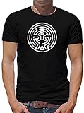 TShirt-People Westworld Maze T-Shirt Herren M Schwarz