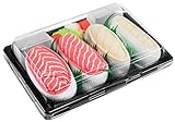Rainbow Socks - Damen Herren - Sushi Socken Salmon Butterfisch - Lustige Geschenk - 2 Paar - Größen 36-40