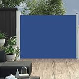 Xichuzi Ausziehbare Seitenmarkise, Sichtschutz Terrasse, Windschutz Terrasse, Terrassen-sichtschutz, Trennwand Balkon, Markise Seitenwand, 140×500 cm B