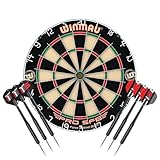 Winmau Pro SFB Dartscheibe mit 2 Sets Dartscheibe + Flights und Schäfte (Wafts)