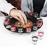 Haushalt International Trinkspiel Roulette 16 Schnapsgläser Trink Spiel Partyspiel Shotglas Schnapsglas