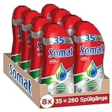 Somat Power Gel Geschirrspülmittel für die Spülmaschine (8 x 700 ml), Geschirrreiniger gegen Fett & Eingebranntes, für Kurzprogramme geeignet