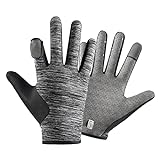 Wirlsweal 1 Paar Fahrrad Handschuhe Leichte Ergonomie Design Herren-Fahr Handschuhe zum Klettern Schwarz Grau
