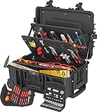 KNIPEX 00 21 37 Werkzeugkoffer 'Robust45 Move' Elektro  Werkzeug-Trolley | Rollkoffer