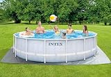 Intex 4.88m x 1.22m Chevron Prism Frame Premium Pool Set, Set-up Size: 4.88m x 1.22m (26746GN)