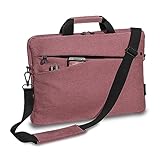 Pedea Laptoptasche Fashion Notebook-Tasche bis 17,3 Zoll (43,9 cm) Umhängetasche mit Schultergurt, rosa/schw