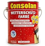 Consolan Wetterschutz-Farbe, anthrazitgrau, 0,75