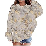 RLEHJN Pullover Teenager Mädchen Sweatshirt Kinder Langarm Elegant Blattdruck Pulli Langarmshirt Hoodie Teenager Mädchen Oberteil Winter Lange Strickpullover Sweater T-Shirt Tops, 4-14 J