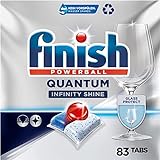 Finish Quantum Infinity Shine Spülmaschinentabs – Geschirrspültabs für Tiefenreinigung, Fettlösekraft und Glanz – Sparpack mit 3 x 83 Tabs