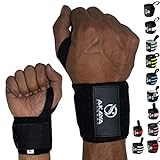 AKAYA Handgelenk Bandagen für Fitness, Handgelenkstütze, Bodybuilding, Kraftsport & Crossfit | Wrist Wraps 45cm Länge Handgelenkbandage