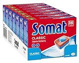 Somat Classic Spülmaschinen Tabs, 252 (7x 36) Tabs, M Pack, Geschirrspül Tabs für die tägliche Reinigung von Besteck und Geschirr, mit Extra-Kraft und Schutz vor Glaskorrosion