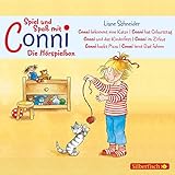 Spiel und Spaß mit Conni - Die Hörspielbox (Meine Freundin Conni - ab 3): »Conni bekommt eine Katze«, »Conni hat Geburtstag«, »Conni und das ... backt Pizza«, »Conni lernt Rad fahren«: 3 CDs