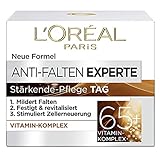 L'Oréal Paris Feuchtigkeitspflege für das Gesicht, Anti-Aging Tagescreme zur Minderung von Falten, Vitamin B3 und Vitamin E, Festigt und revitalisiert die Haut, Anti-Falten Experte, 1 x 50 ml