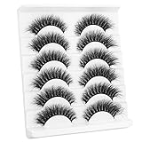 KOUSEI Lashes Falsche Wimpern Katzenaugen Wispy Naturwimpern 6 Paar Packung Leichtes Volumen Kurze künstliche Wimpern ulti-Pack