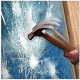 Fenster Splitterschutz Folie, Glasschutzfolie, Sicherheitsfolie, Splitterschutzfolie für Wohnzimmer, Büros, Küchen, Schlafzimmer (2MIL, 30inX16.4ft)