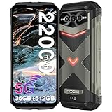 DOOGEE V MAX PLUS(2024) 5G Outdoor Handy, 512GB ROM 36GB RAM 22000mAh 6,58'' FHD+120Hz Android 14 Outdoor Smartphone Ohne Vertrag 200MP+32MP+20MP Nachtsichtkamera WiFi 6/Fingerabdruck ID/NFC/IP69K/OTG