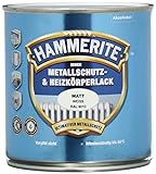 Hammerite 5117865 Innen Metallschutz- und Heizkörperlack ,Reinweiss RAL9010Matt0,5L