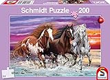 Schmidt Spiele 56356 Wildes Pferde-Trio, Kinderpuzzle, 200 Teile, Bunt