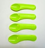 TW TUPPERWARE Küchenhelfer Löffel Kiwi-Löffel(4) grün Obst Helfer Kiw