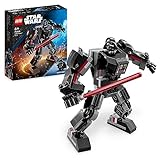 LEGO 75368 Star Wars Darth Vader Mech, baubares Actionfiguren-Modell mit Gelenkteilen, Minifiguren-Cockpit und großem roten Lichtschwert, Sammel-Spielzeug für Kinder, Jungen, Mädchen ab 6 Jahren