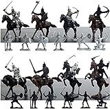 28 PCS Soldaten Spielzeug Figuren Set,Militär Spielzeug Warriors Horses Soldiers Modellfiguren Kreative Geschenke Mittelalterliche Ritter Miniaturen Home Tischdekoration 1 (28 PCS)