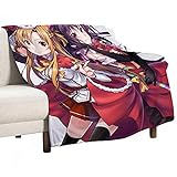 UNGGOY Sword Art Online Ultraweiche Decke für Couch, Bett, warm, 101,6 x 127,7 cm, Fleece-Plüschdecke, geeignet für alle Jahreszeiten