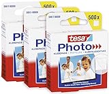 tesa Photo Klebepads im 3er Pack - Beidseitig klebend zur Erstellung eines Fotobuches - 500 Pads je Big Pack = 1500 Stück