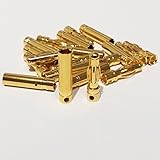 MR-Onlinehandel ® 10 Paar (20 Stück) 4mm Goldstecker Stecker und Buchse Hochstrom bis 90A