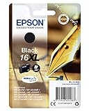 Epson 235M182 Original 16XL Tinte Füller (WF-2630WF WF-2650DWF WF-2660DWF WF-2750DWF WF-2760DWF, Amazon Dash Replenishment-fähig) schwarz