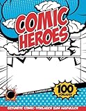 Comic Charakter Zeichnen: Comic-Bastelarbeiten Für Kinder Ab 4 Jahren Zum Schreiben Und Zeichnen Mit Geführten Panels Und Sprechblasen