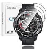 NEWZEROL 4 Stück Kompatible für Honor Watch GS Pro/Garmin Fenix 5 Schutzfolie (Nicht für Sapphire & Fenix 5 Plus/5S/5S Plus/5X/5X Plus) Smartwatch Displayschutz aus gehärtetem Glas Blasenfreie