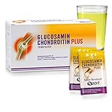 Sanct Bernhard Glucosamin-Chondroitin-Plus-Trinkpulver mit Glucosamin, Chondroitin, Collagen-Hydrolysat (Fortigel®), Vitamine C und B, Mangan