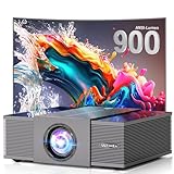ULTIMEA Beamer 4K Heimkino Unterstützt 900 ANSI-Lumen mit Hindernisvermeidung und 6D Trapezkorrektur, 30W Lautsprecher, Native 1080P Projektor WiFi Bluetooth 5.3 für Wohnzimmer, Apollo P60 Smart-S