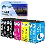 GoToners 16XL Druckerpatronen Kompatibel für Epson 16 XL Patronen für Workforce WF-2760 WF-2630 WF-2510 WF-2660 WF-2750 WF-2650 WF-2540 WF-2530 WF-2520 WF-2010 (10er Pack)